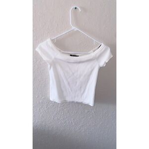 White off the sleeve Top